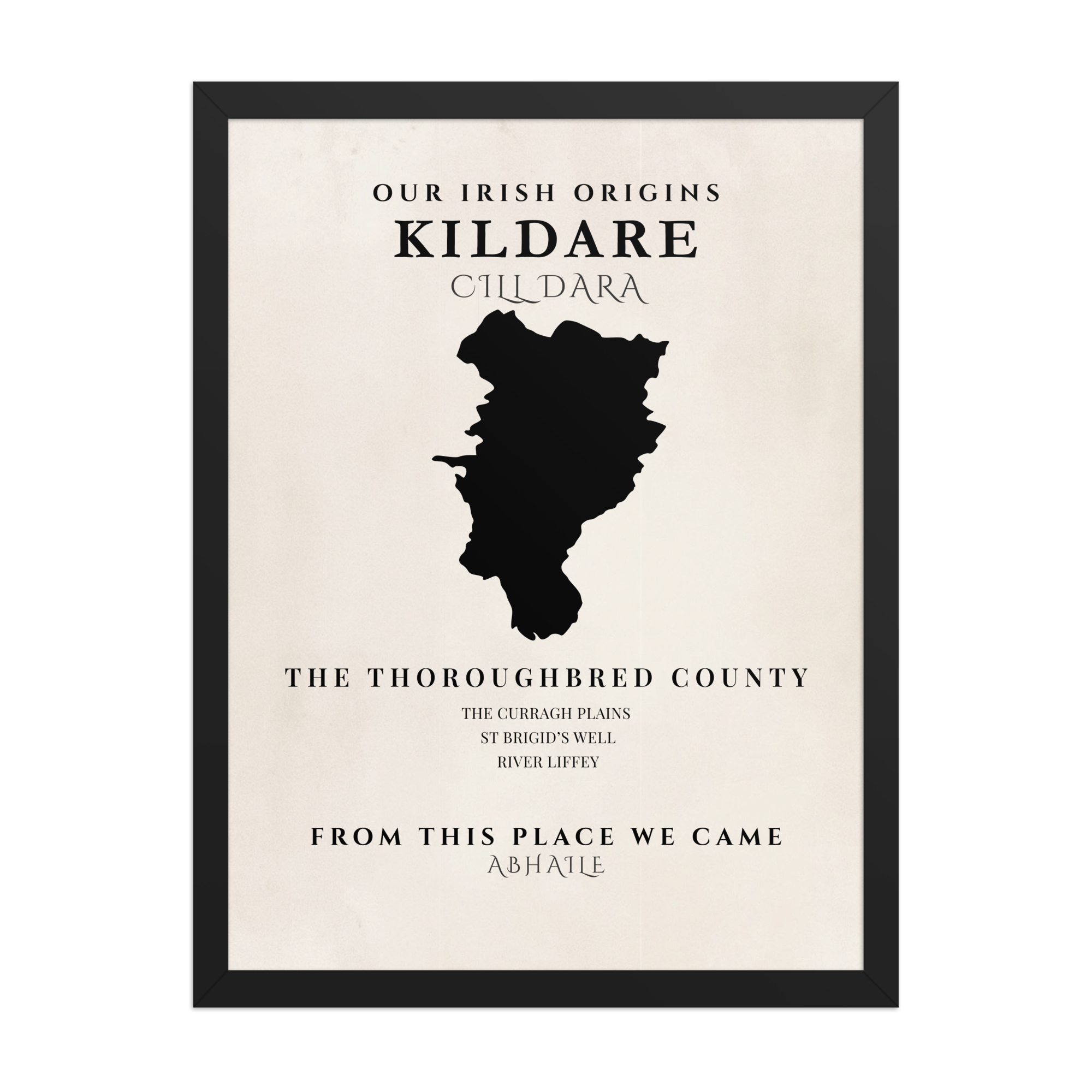 Kildare Ireland Print (The Thoroughbred County) – Irish County Wall Art Poster