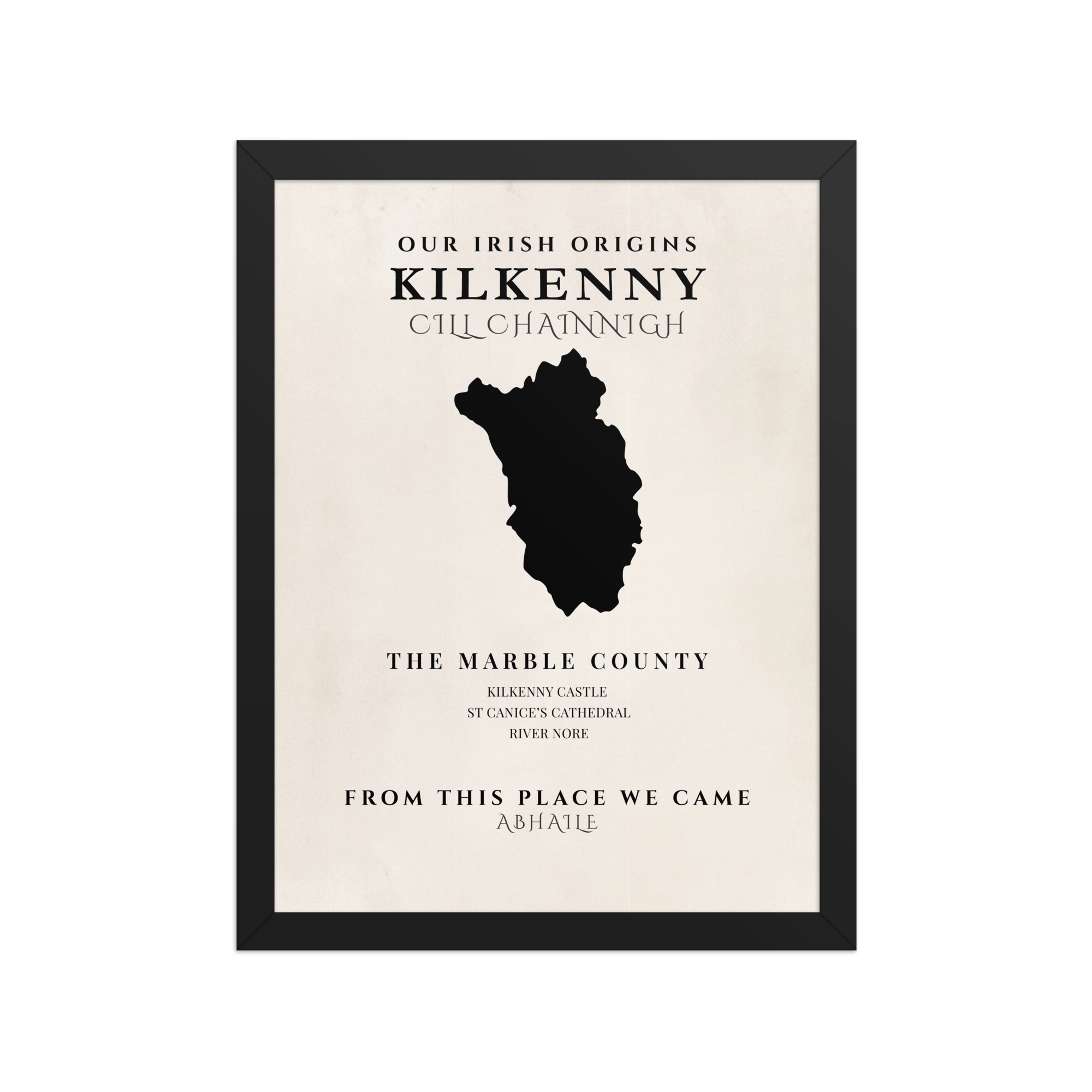 Kilkenny Ireland Print (The Marble County) – Irish County Wall Art Poster