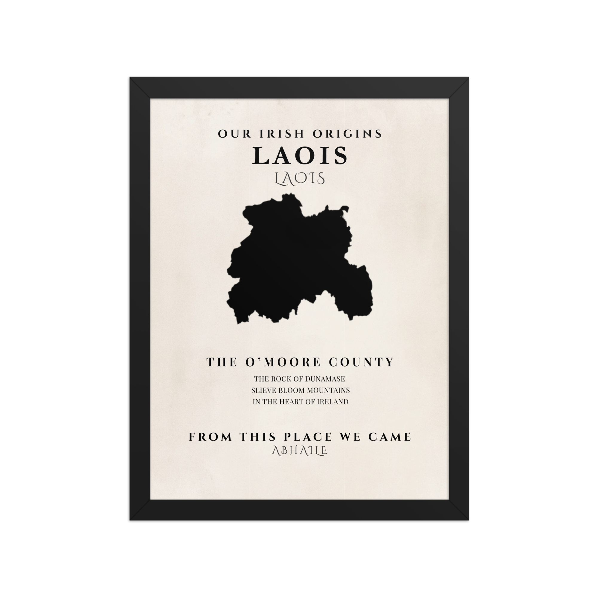 Laois Ireland Print (The O'Moore County) – Irish County Wall Art Poster