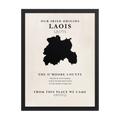 Laois Irish heritage print featuring The O’Moore County, alternate product view