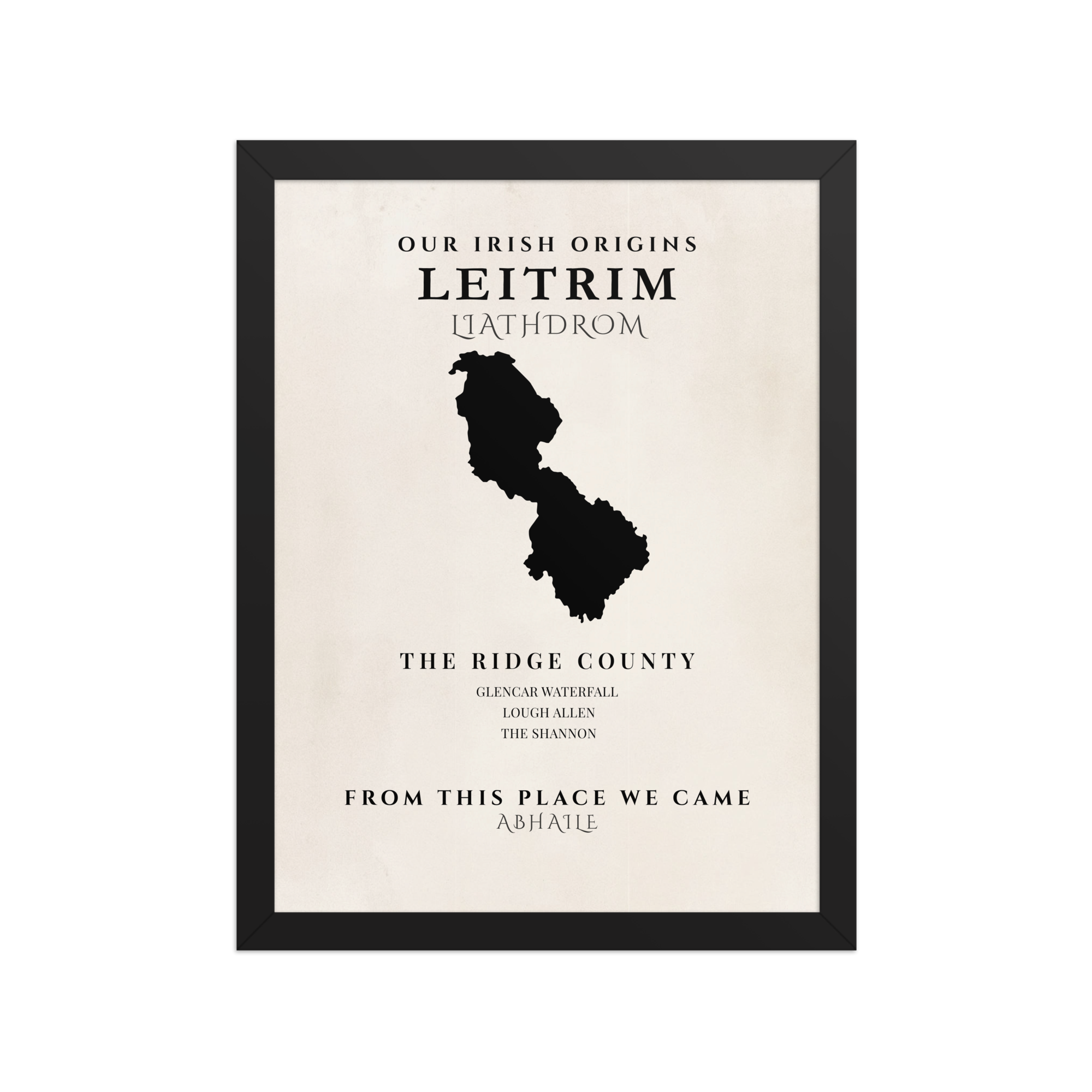 Leitrim Ireland Print (The Ridge County) – Irish County Wall Art Poster