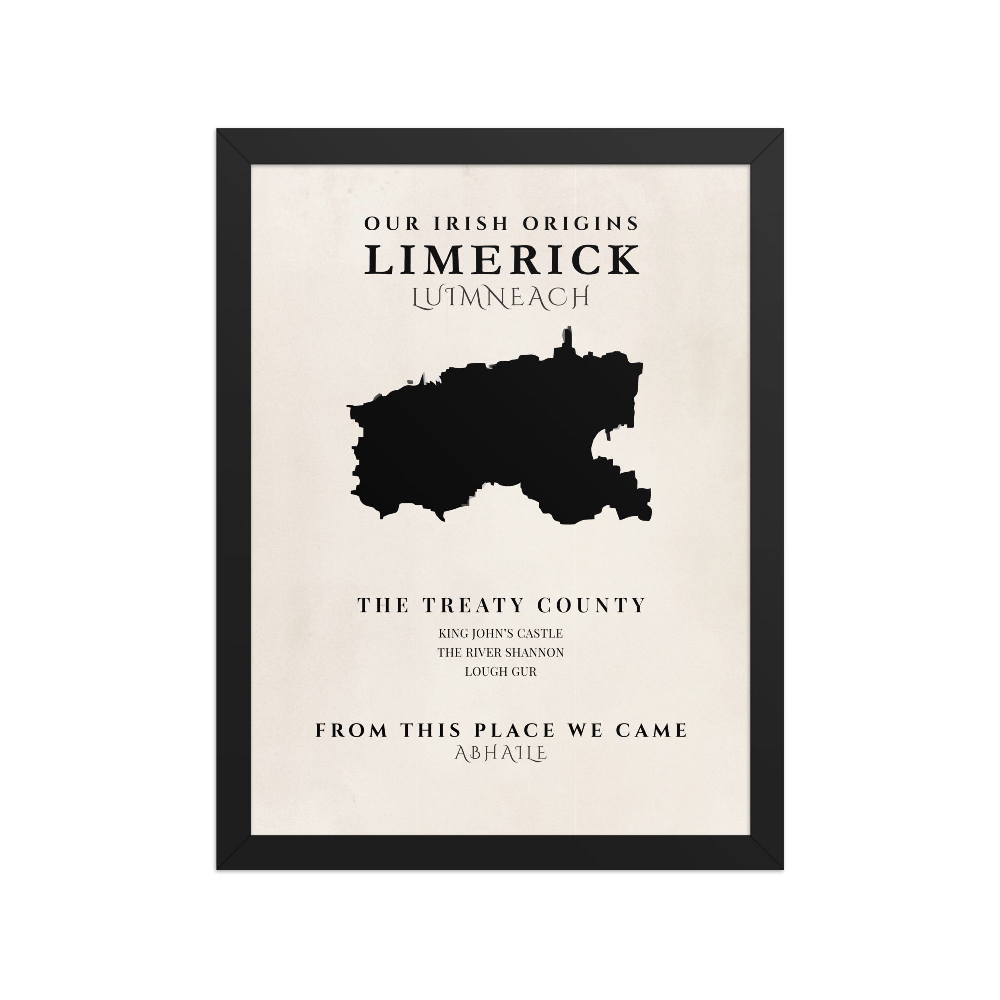 Limerick Ireland Print (The Treaty County) – Irish County Wall Art Poster