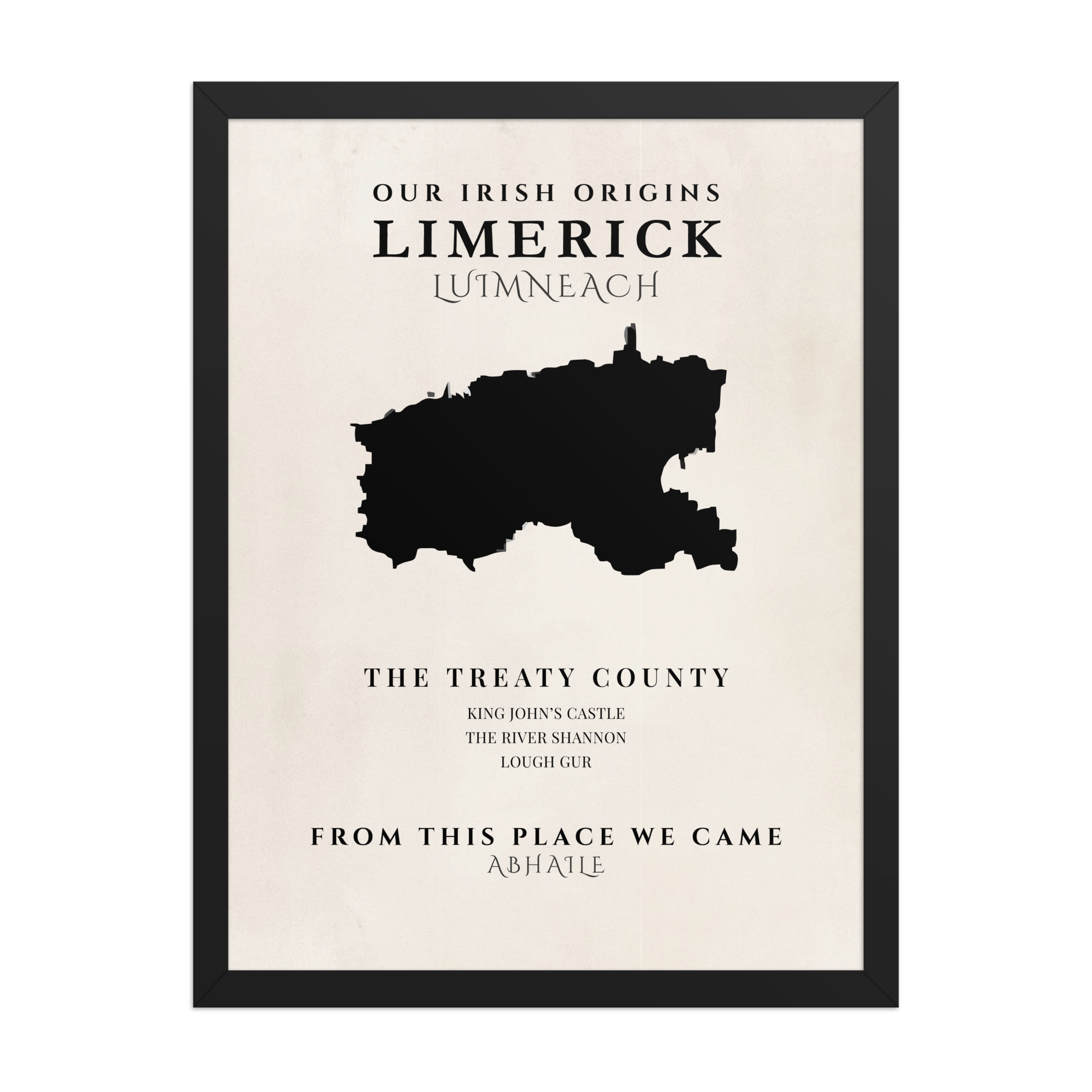 Limerick Ireland Print (The Treaty County) – Irish County Wall Art Poster