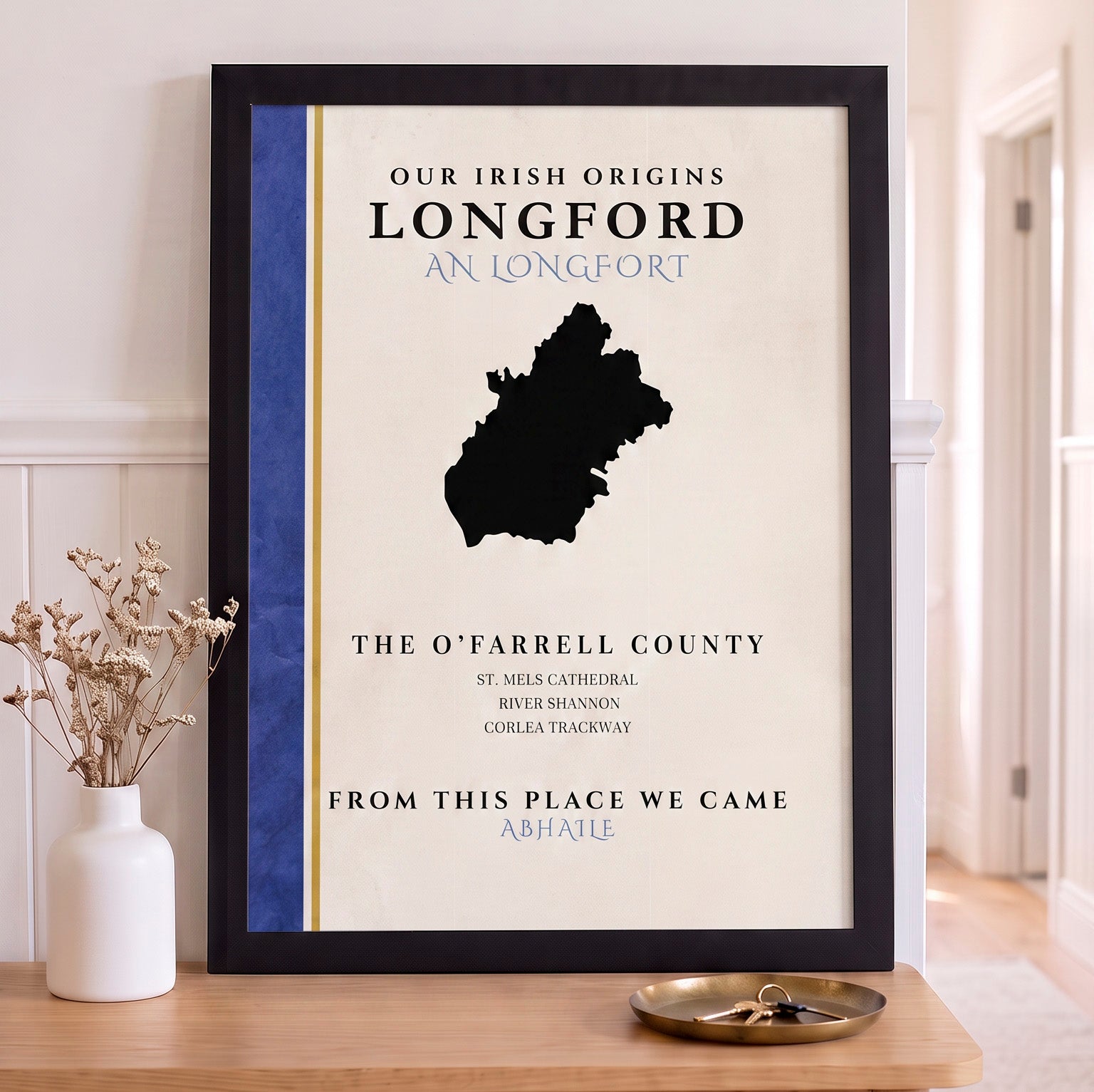 Longford Origins County Colors Print (The O'Farrell County)
