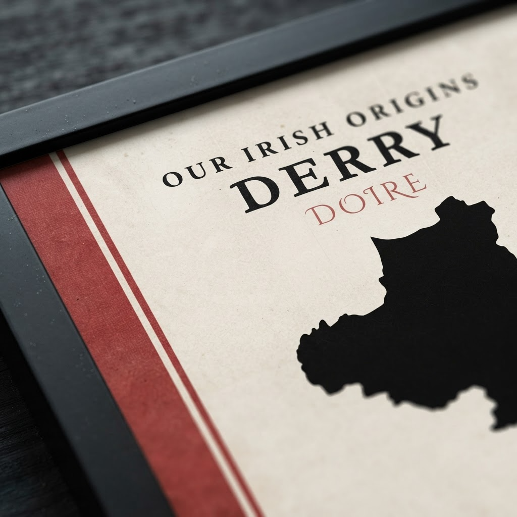Derry County Colors Print  (The Oak Leaf County)