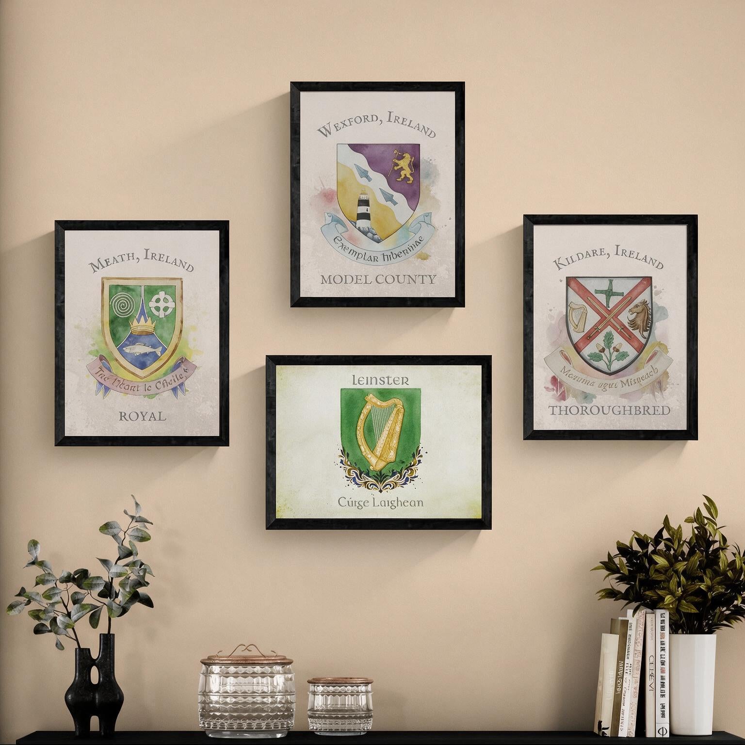 Provence of Leinster Crest - Framed Print