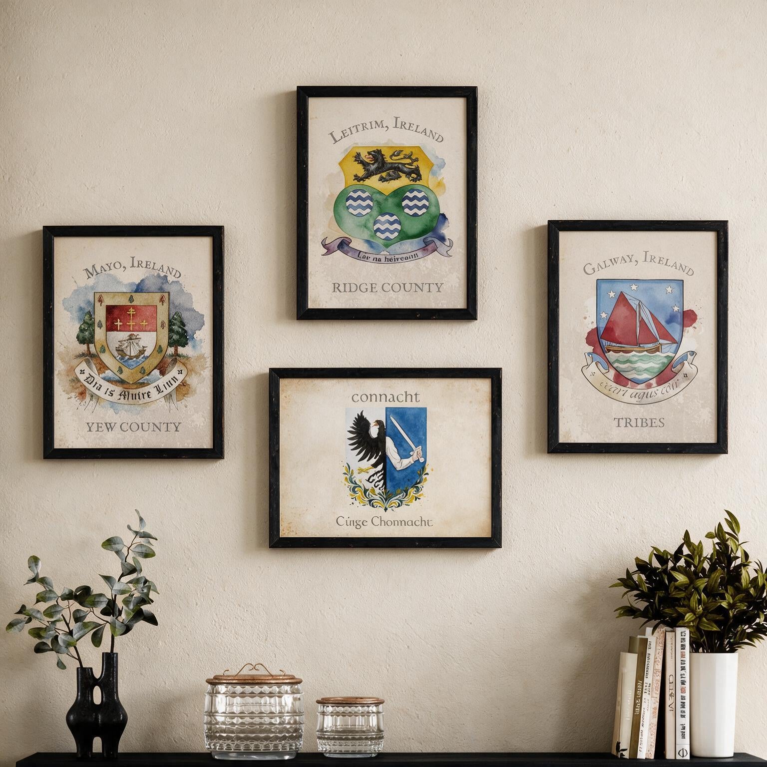 Provence of Connacht Crest - Framed Print