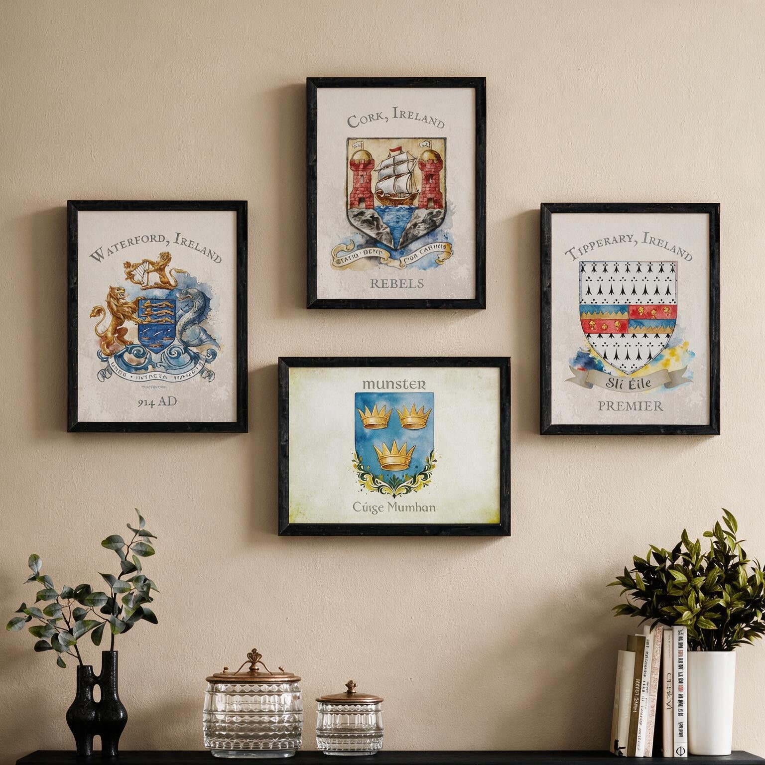 Provence of Munster Crest - Framed Print