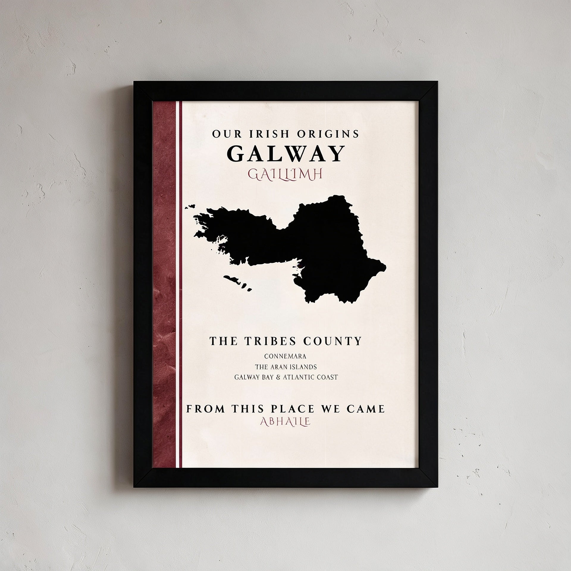 Galway County Colors Print (The Tribes County)