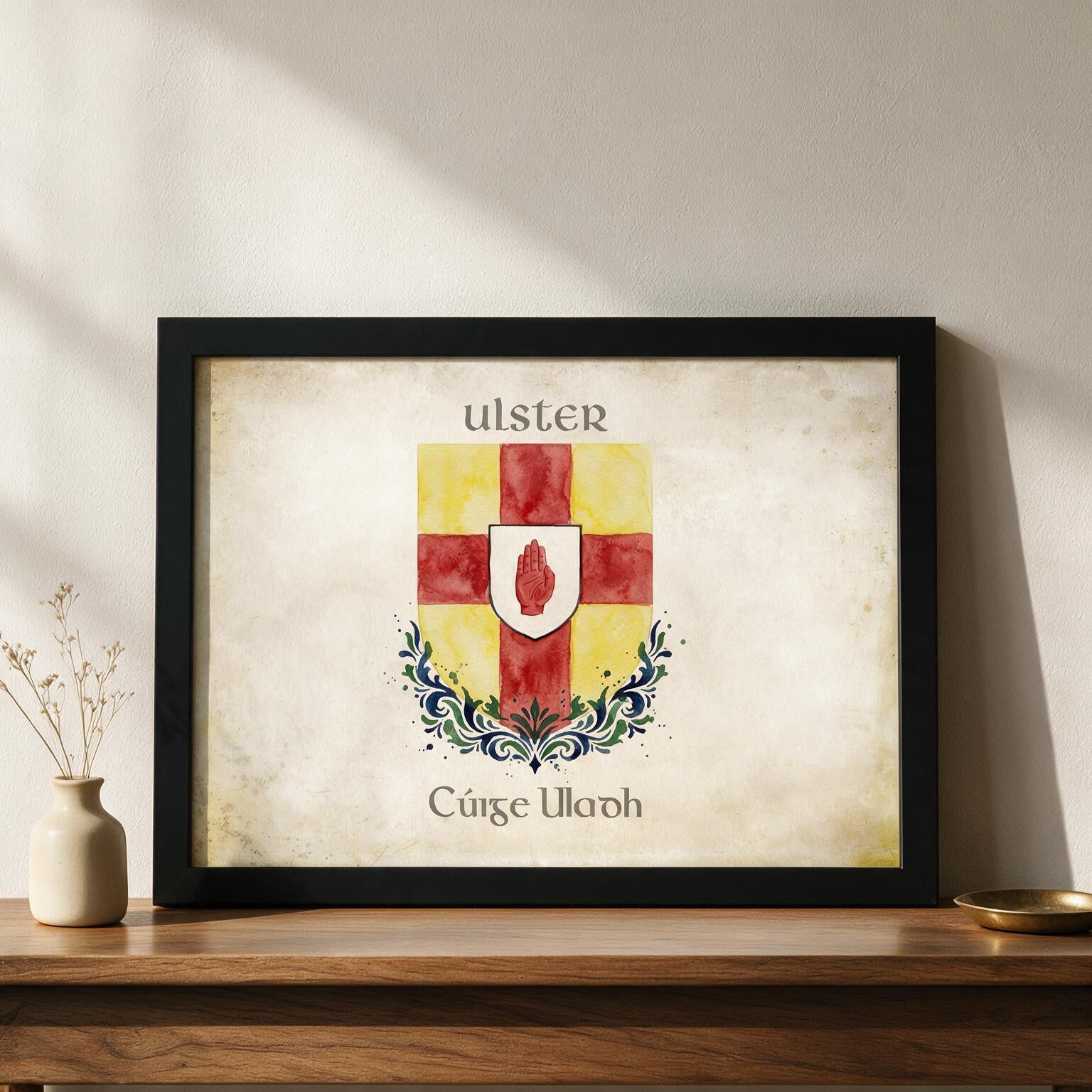 Provence of Ulster Crest - Framed Print