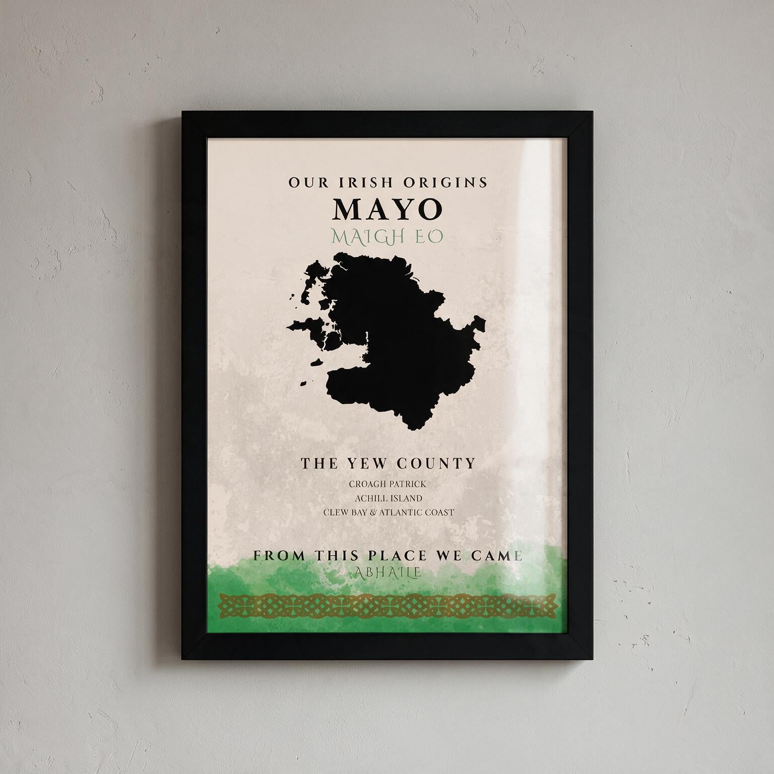 Mayo Celtic Motif Print (The Yew County)