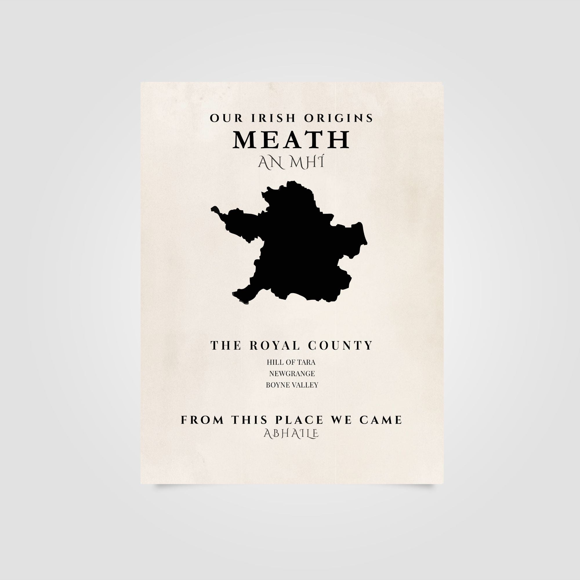 Meath Ireland Print (The Royal County) – Irish County Wall Art Poster