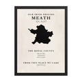 Meath Irish heritage print featuring The Royal County, alternate product view