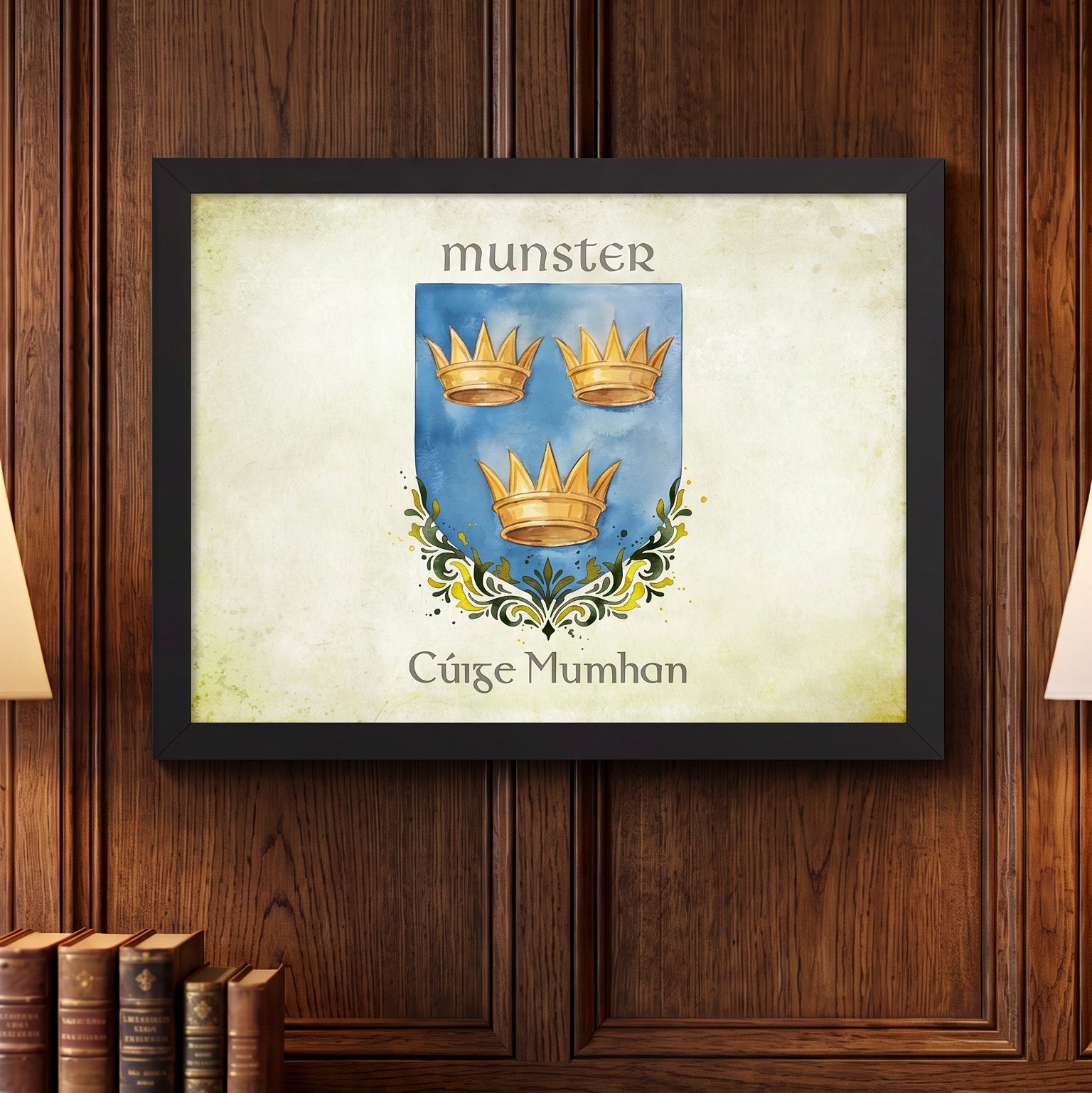 Provence of Munster Crest - Framed Print