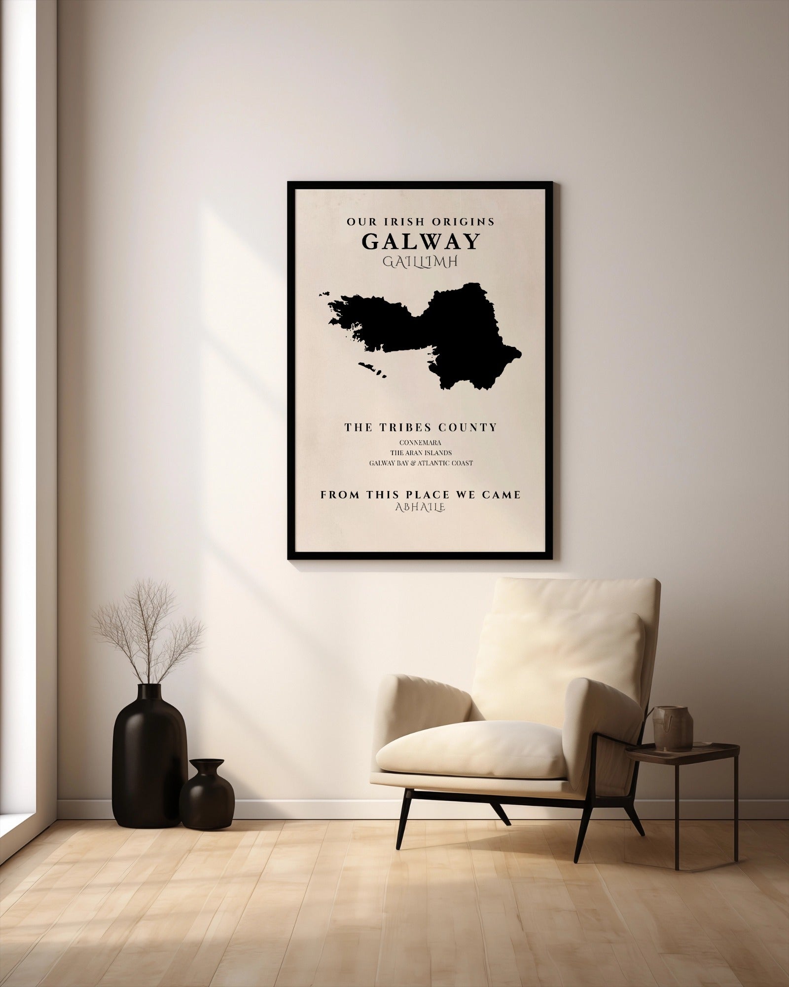 Galway Ireland Print (County of the Tribes) – Irish County Wall Art Poster