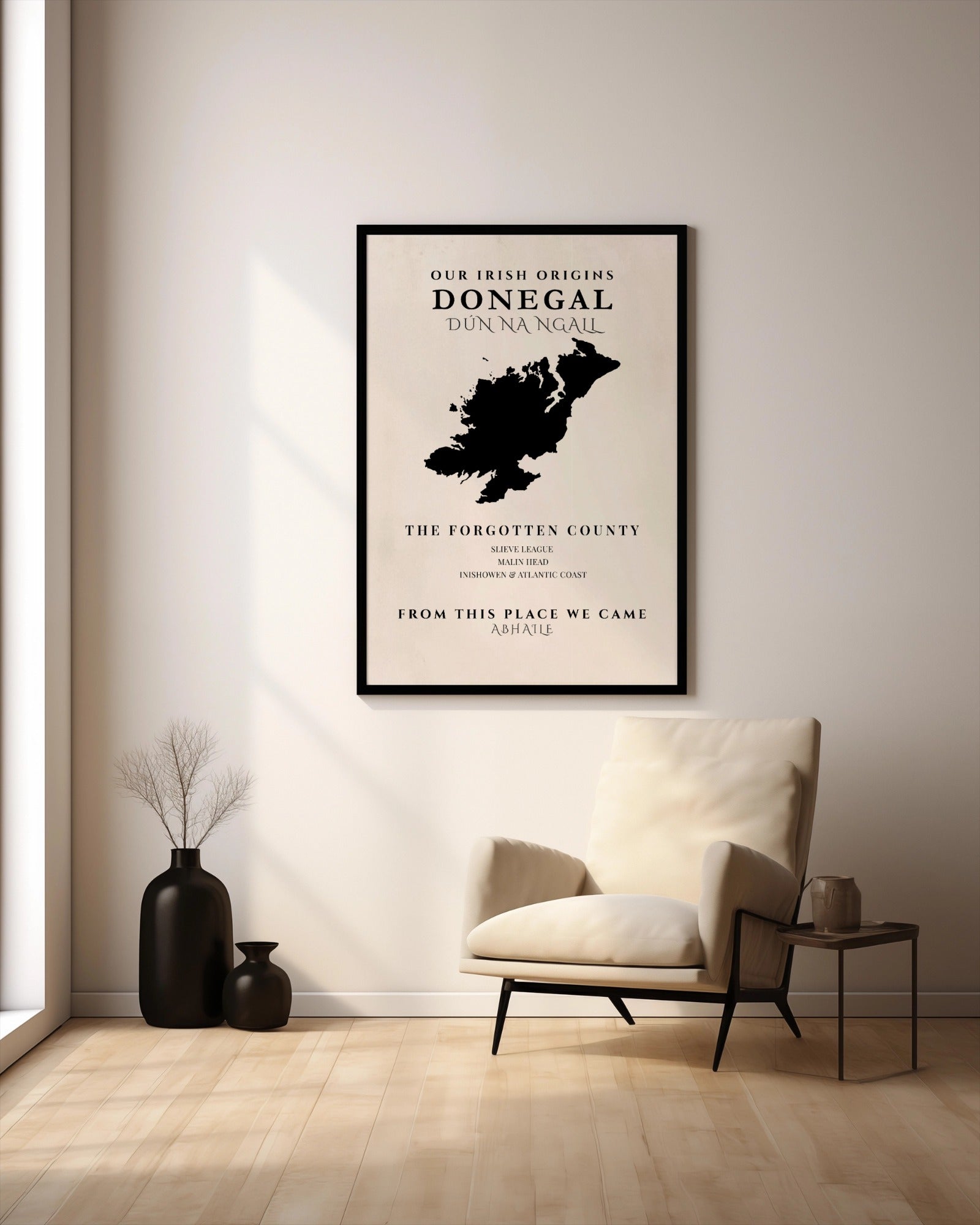 Donegal Ireland Print (The Forgotten County) – Irish County Wall Art Poster