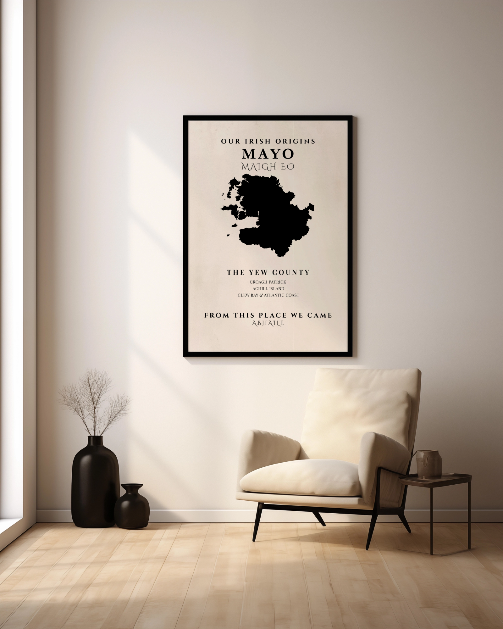 Mayo Ireland Print (The Yew County) – Irish County Wall Art Poster