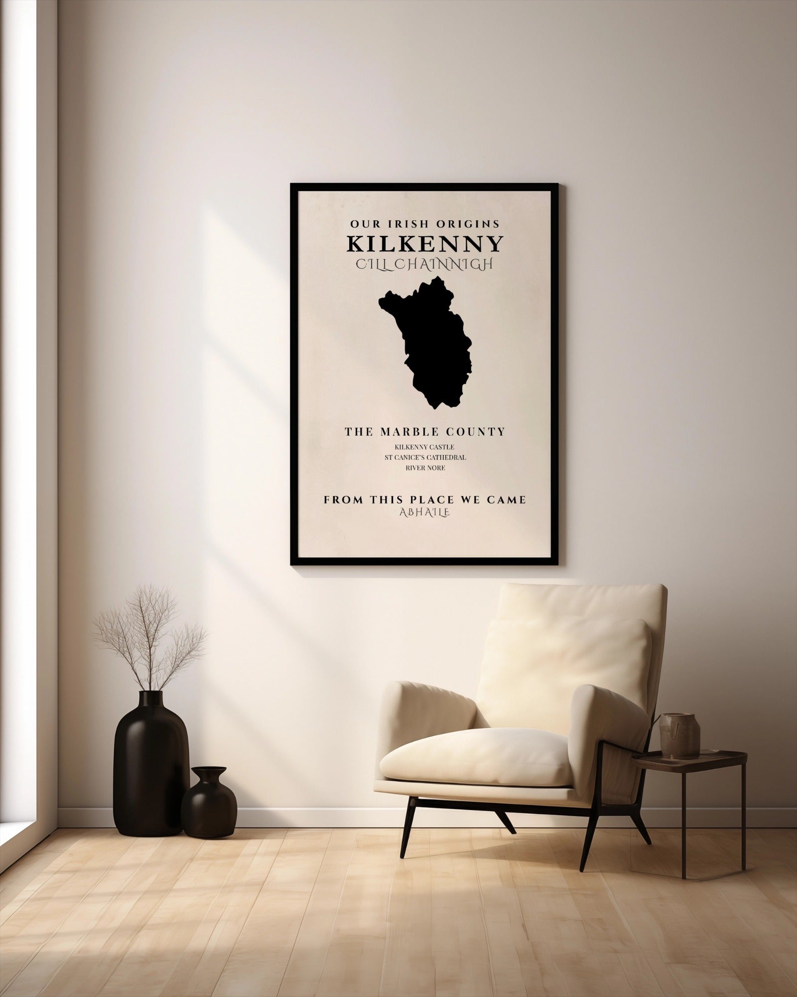 Kilkenny Ireland Print (The Marble County) – Irish County Wall Art Poster