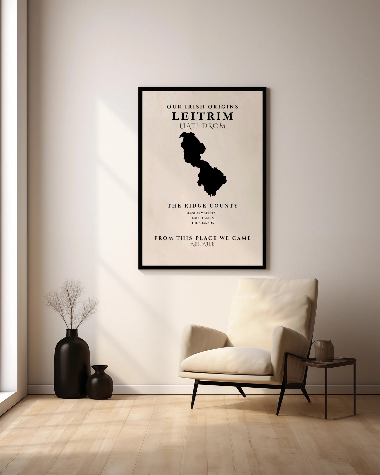 Leitrim Ireland Print (The Ridge County) – Irish County Wall Art Poster