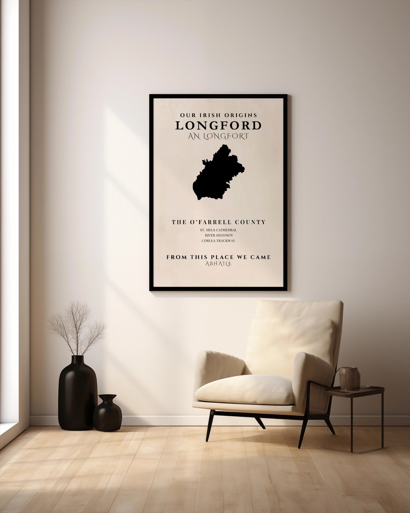 Longford Ireland Print (The O'Farrell County) – Irish County Wall Art Poster