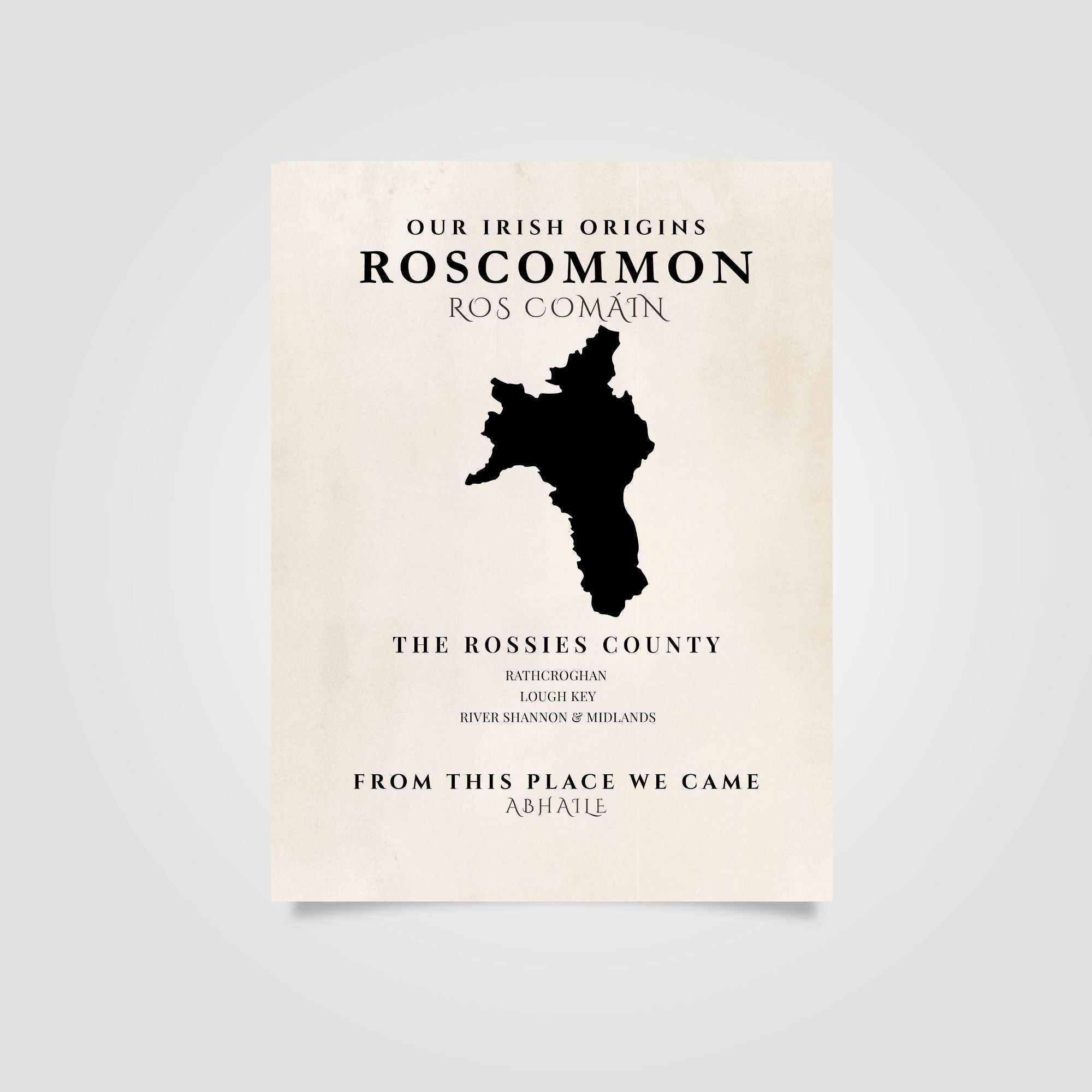 Roscommon Origins Print (The Rossies) – Original