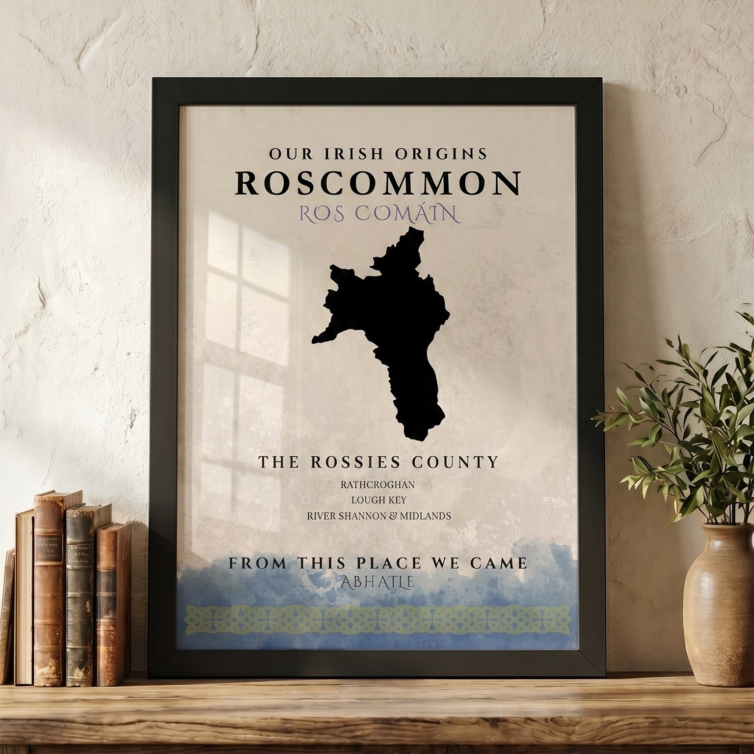 Roscommon Origins Celtic Motif Print (The Rossies)