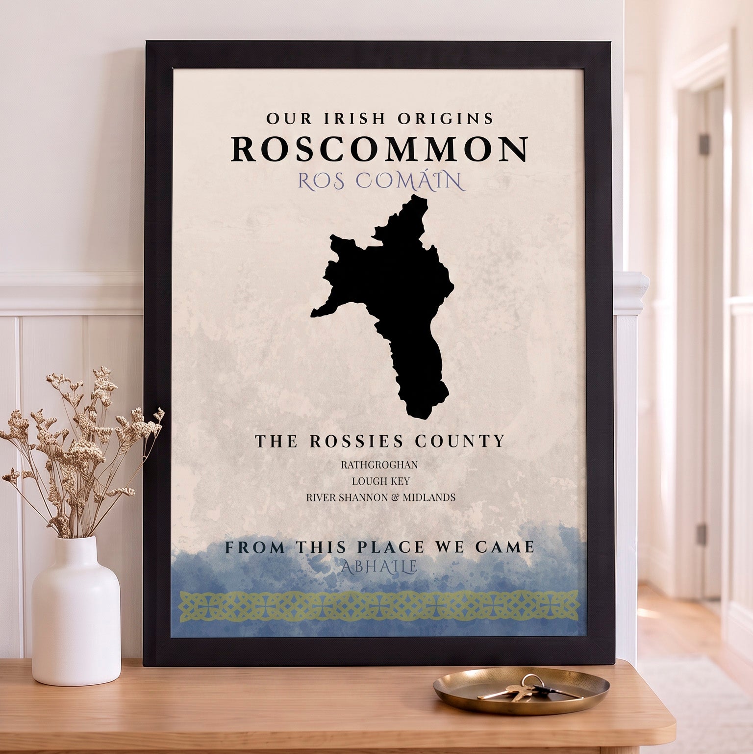 Roscommon Celtic Motif Print (The Rossies)
