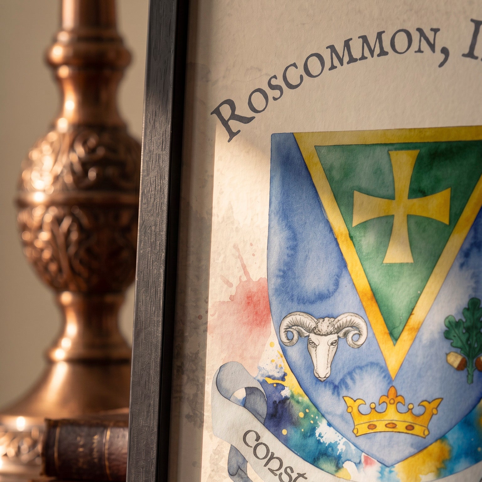 Roscommon Ireland County Crest