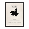 Sligo Irish heritage print featuring Yeats Country, alternate product view