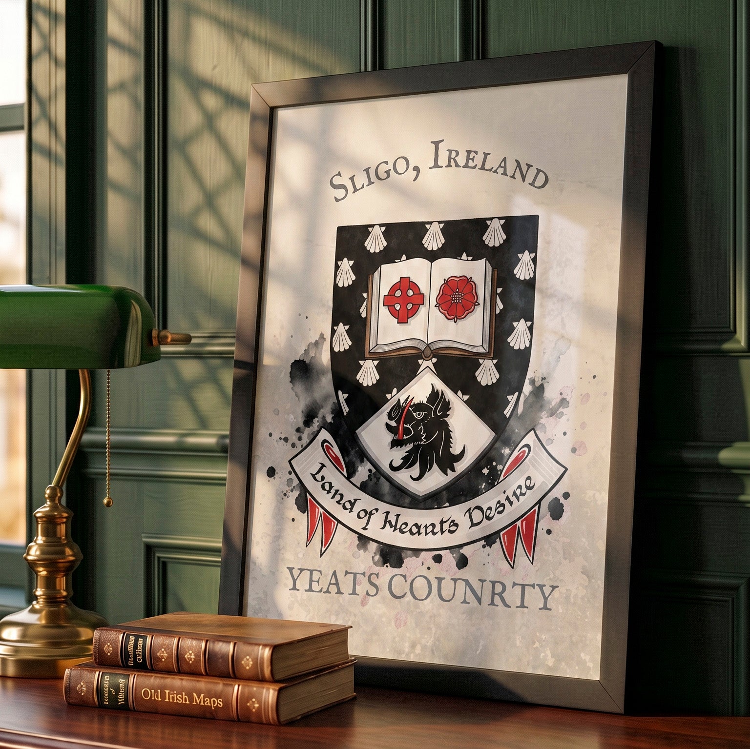 Sligo Ireland County Crest Print