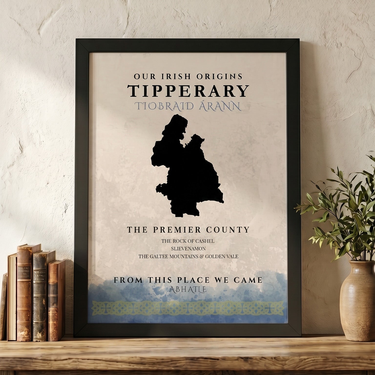Tipperary Origins Celtic Motif Print (The Premier County)