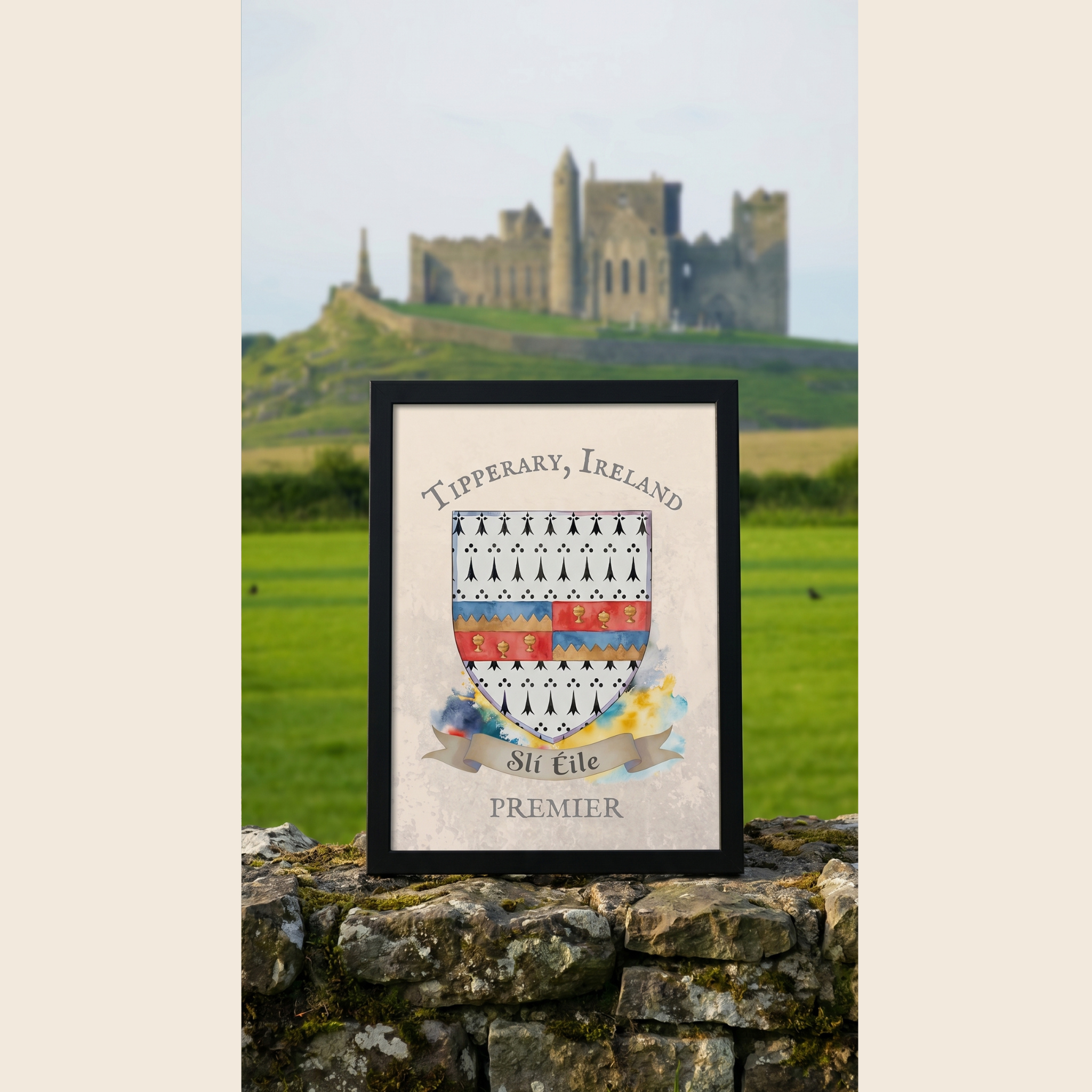Tipperary Ireland Crest Print