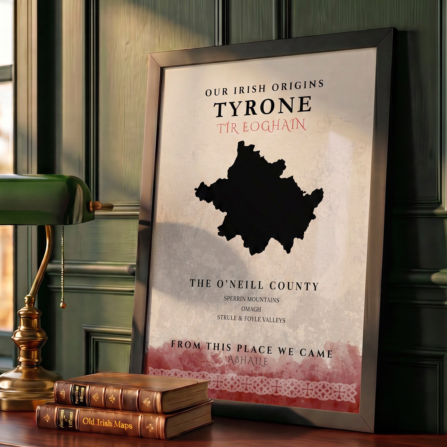 Tyrone Celtic Motif Print (The O'Neill County)
