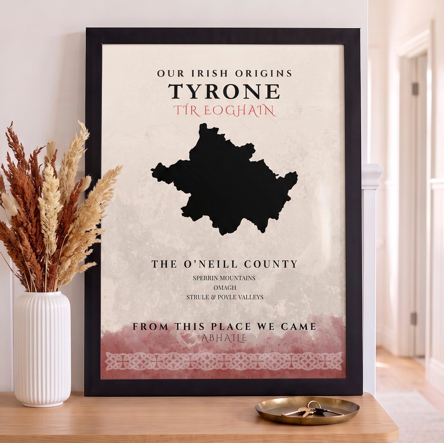 Tyrone Celtic Motif Print (The O'Neill County)