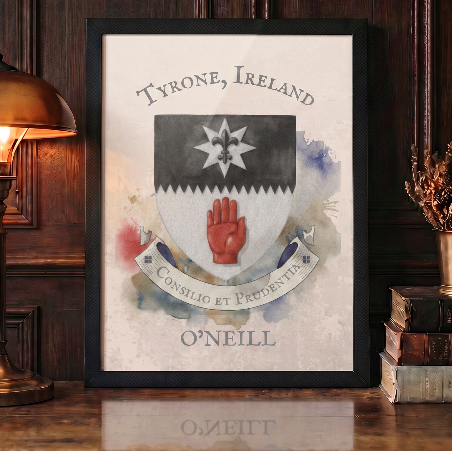 Tyrone Ireland County Crest Print