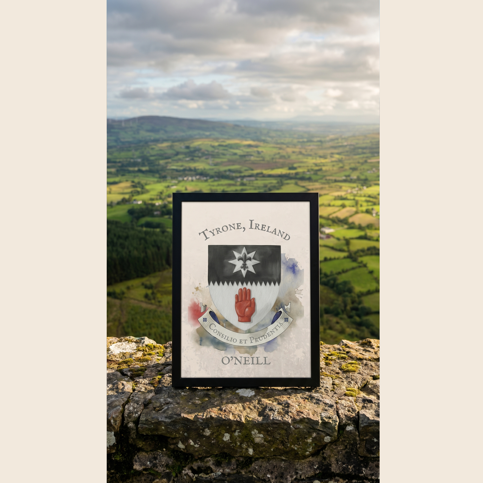 Tyrone Ireland County Crest Print