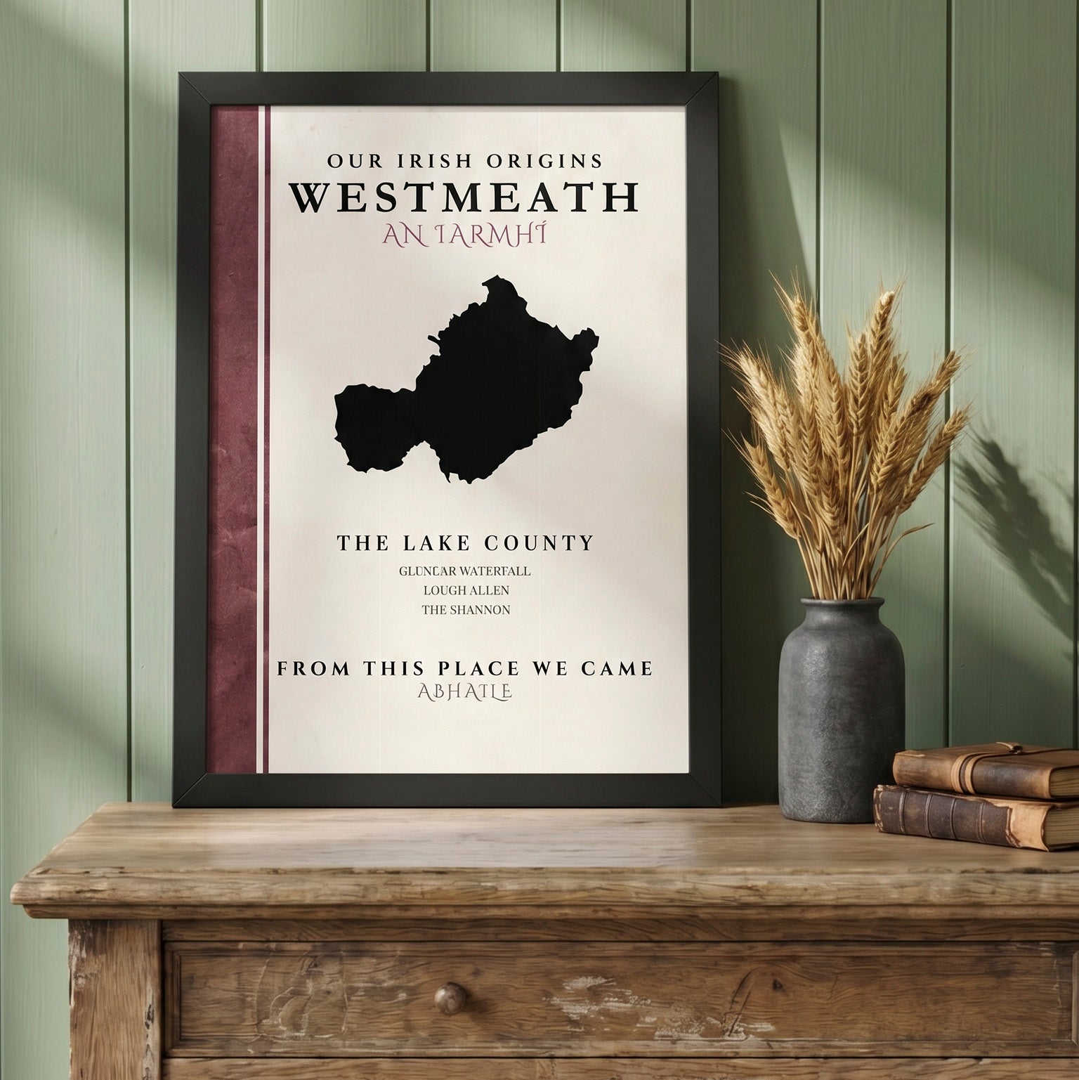 Westmeath County Colors Print (The Lake County)