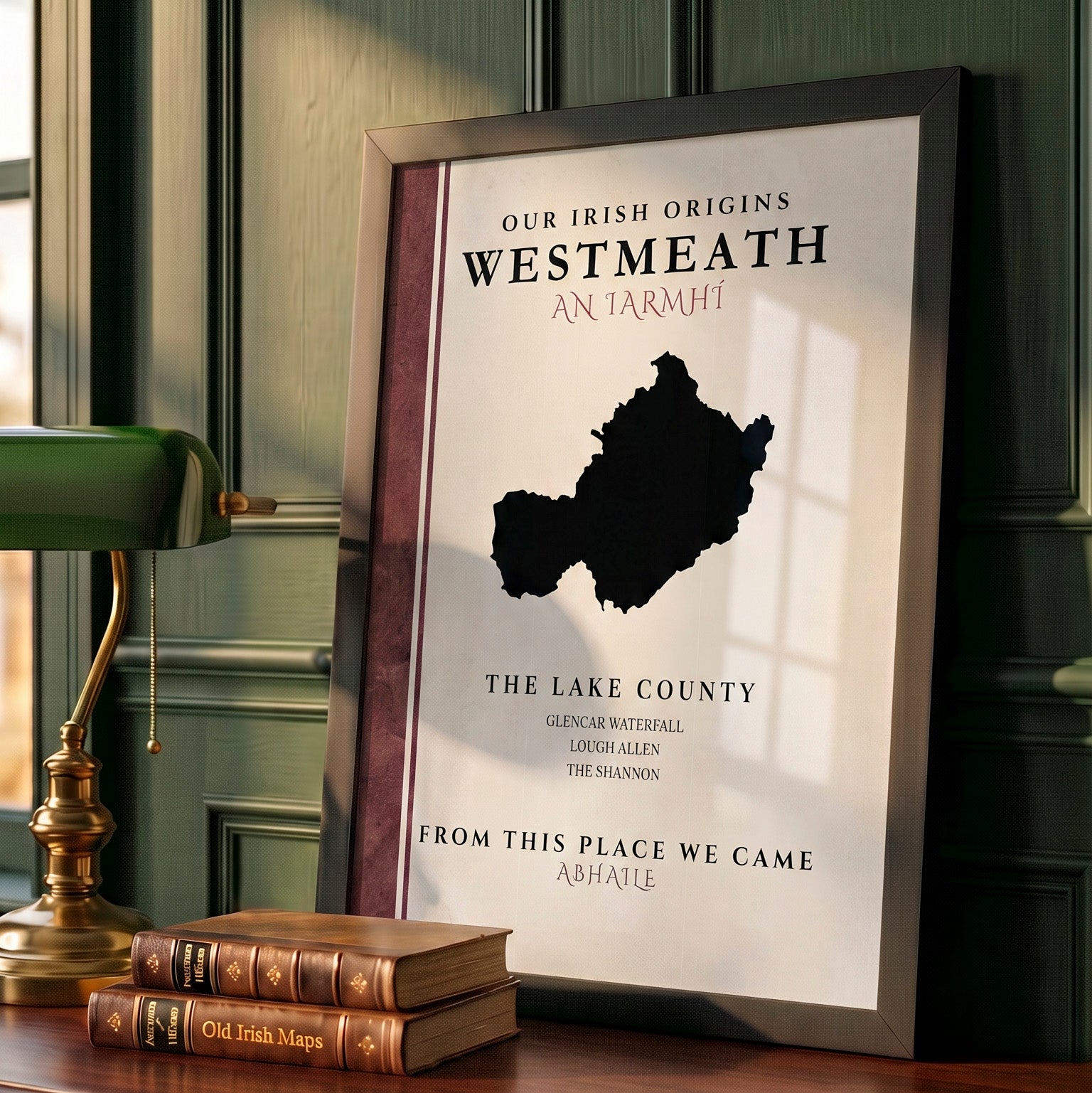 Westmeath County Colors Print (The Lake County)
