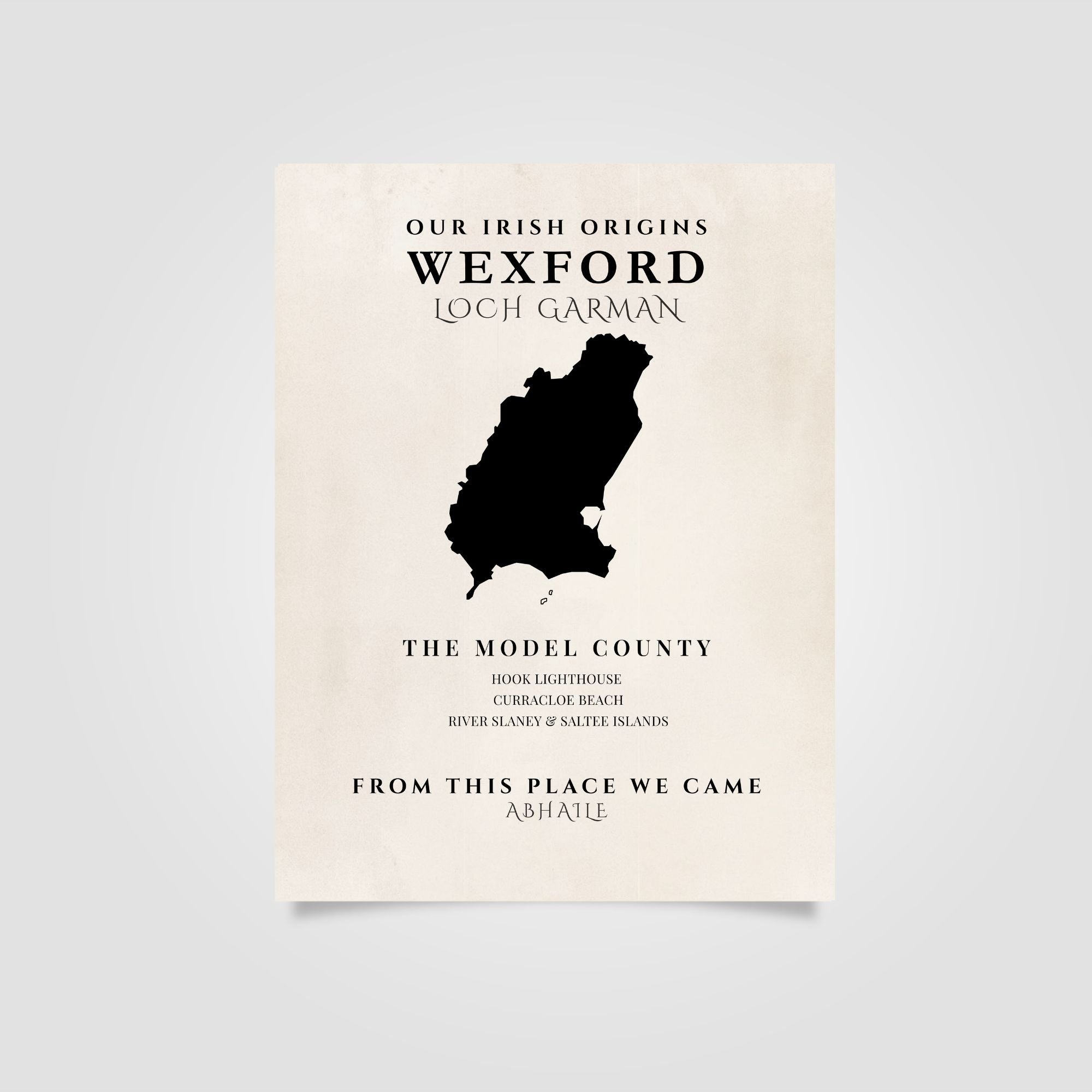 Wexford Origins Print (The Model County) Original