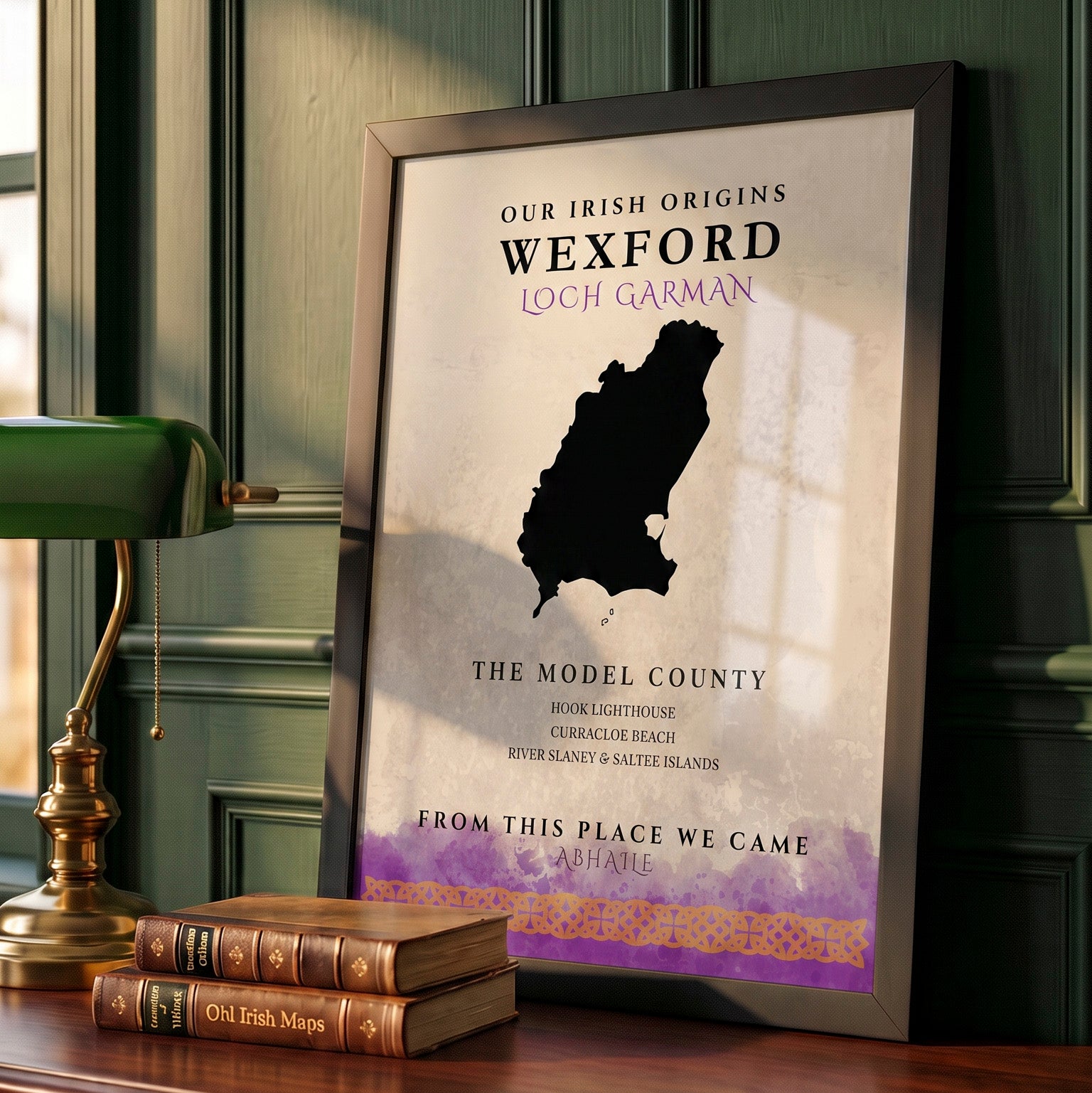 Wexford Celtic Motif Print (The Model County)