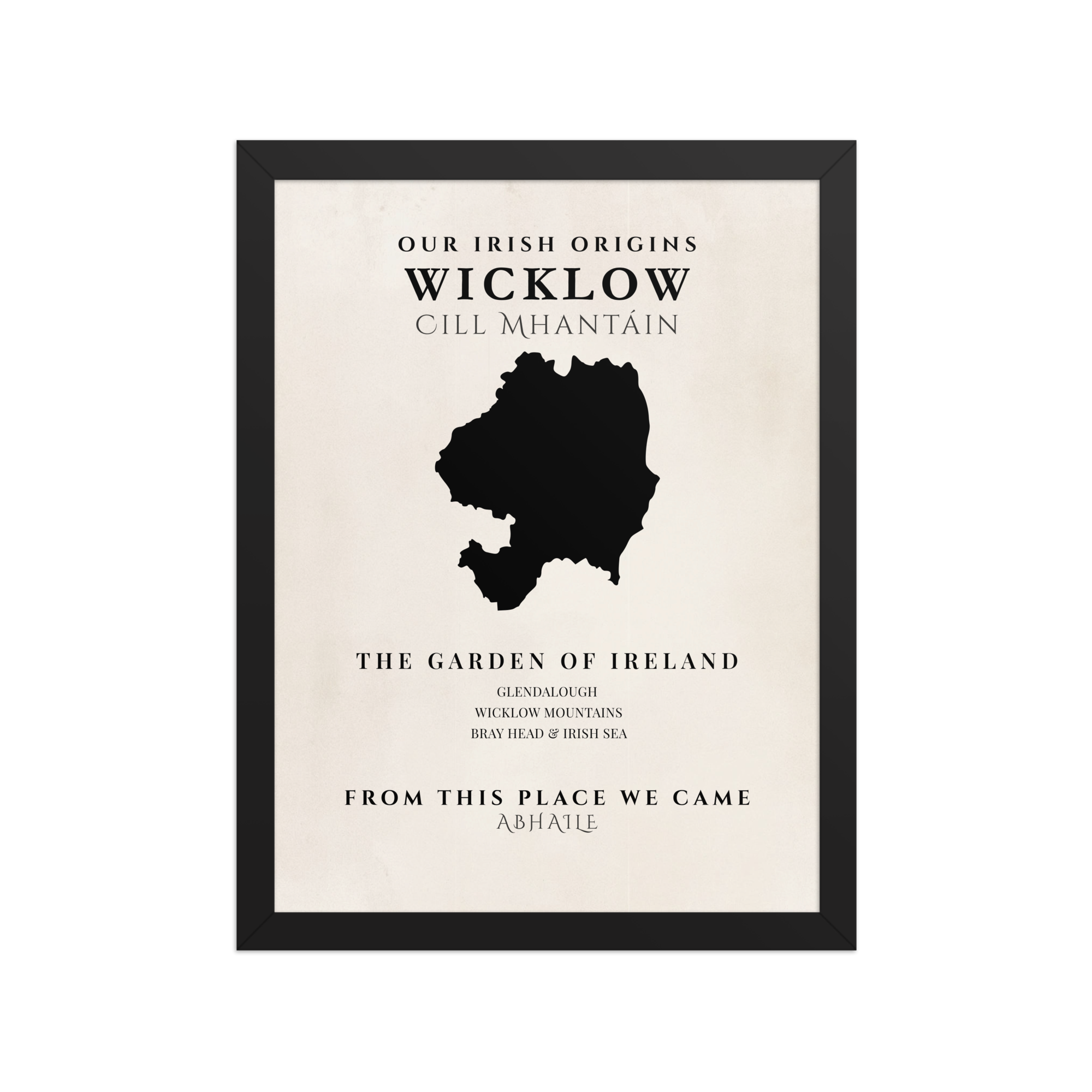 Wicklow Ireland Print (The Garden of Ireland) – Irish County Wall Art Poster